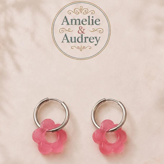 Cindy boucles d'oreilles acier inoxydable fait main