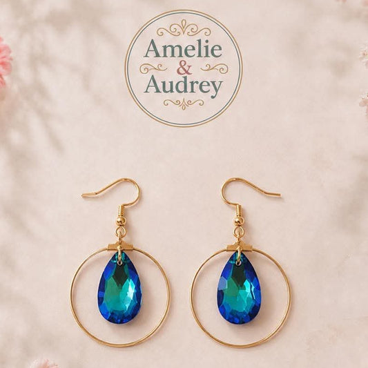 Anita boucles d'oreilles acier inoxydable fait main