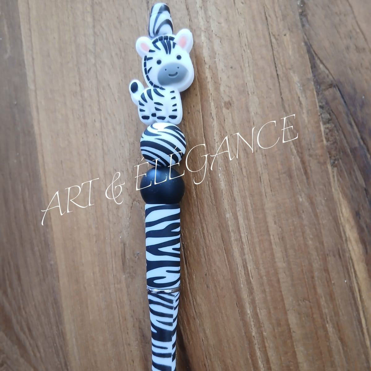🦓 Stylet Artisanal Zèbre