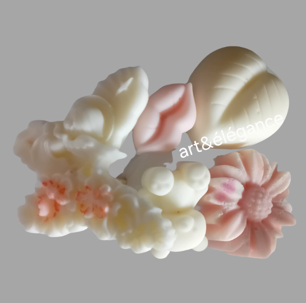 Bouquet fondant parfumé fait main papillon