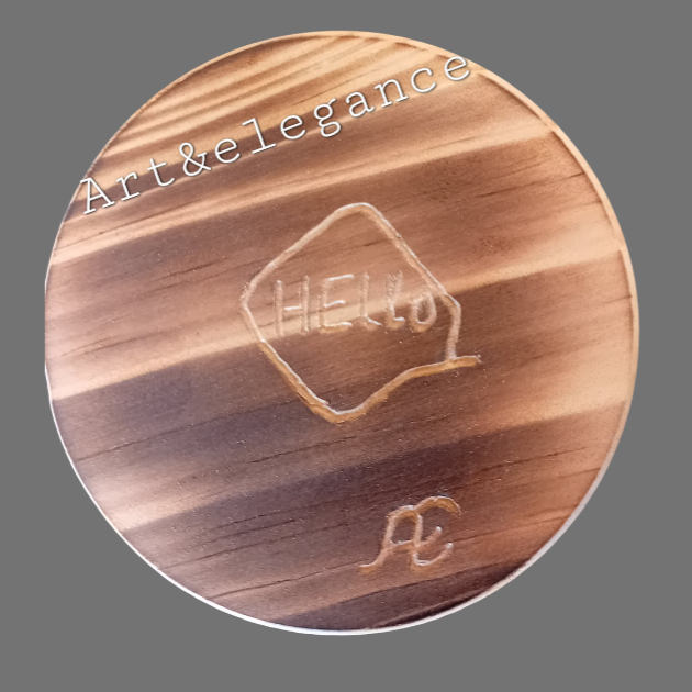 Sous verre en bois fait main