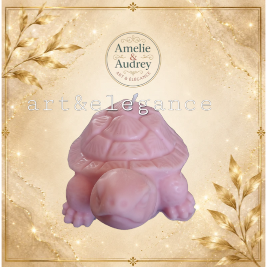 Bougie Décorative Artisanale – Forme Tortue