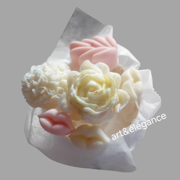 Bouquet fondant parfumé fait main