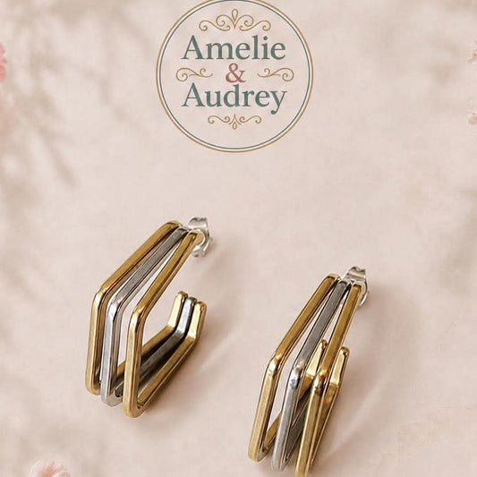 Anaïs boucles d'oreilles en acier inoxydable
