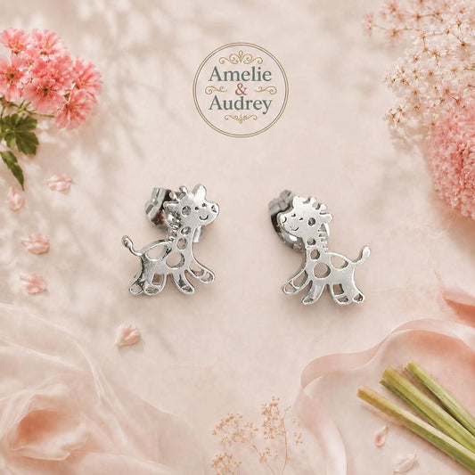 ➿Boucle d oreille girafe