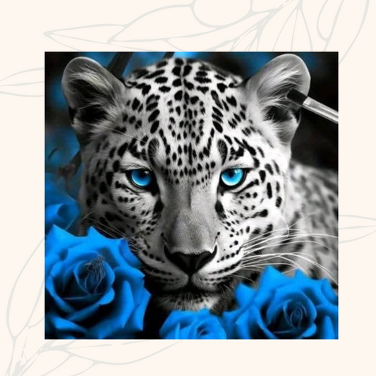 Peinture numérotée léopard