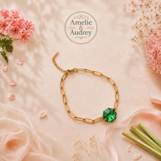 Agnès bracelet acier inoxydable fait main