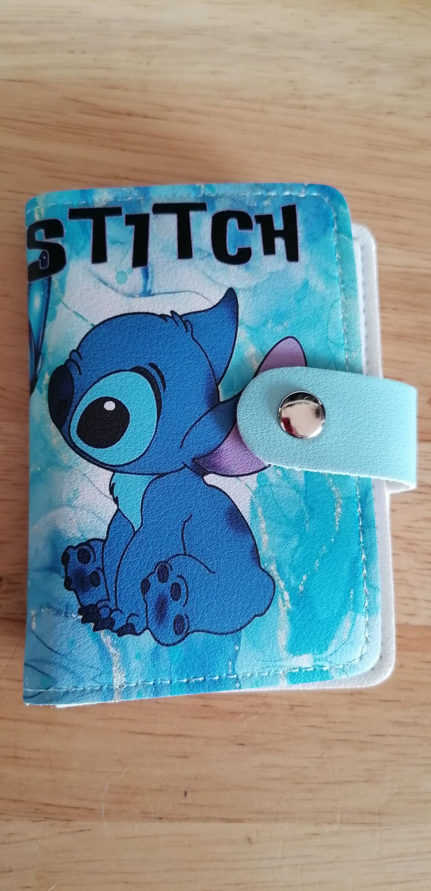 💙💗 Porte-cartes Stitch – Bleu ou Rose 💗💙