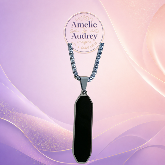 Collier Andros Homme – Acier Inoxydable Artisanal 70 cm – Élégance Durable