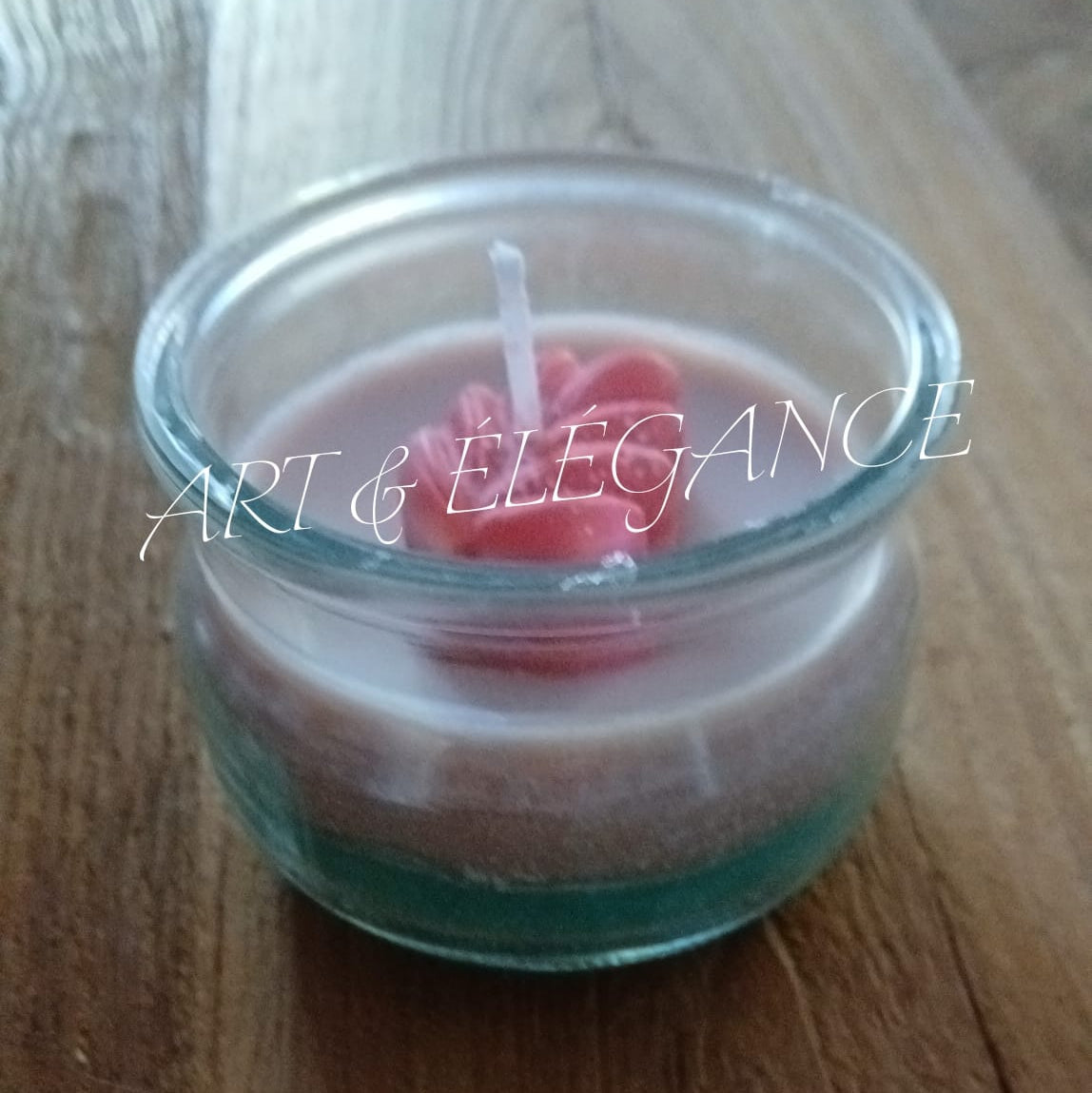 🌸 Bougie artisanale « Harmonie Bois & Lotus » – 150g