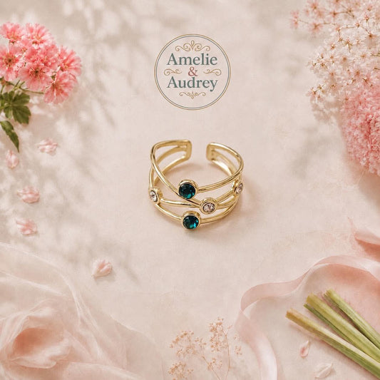 Barbara bague femme, acier inoxydable