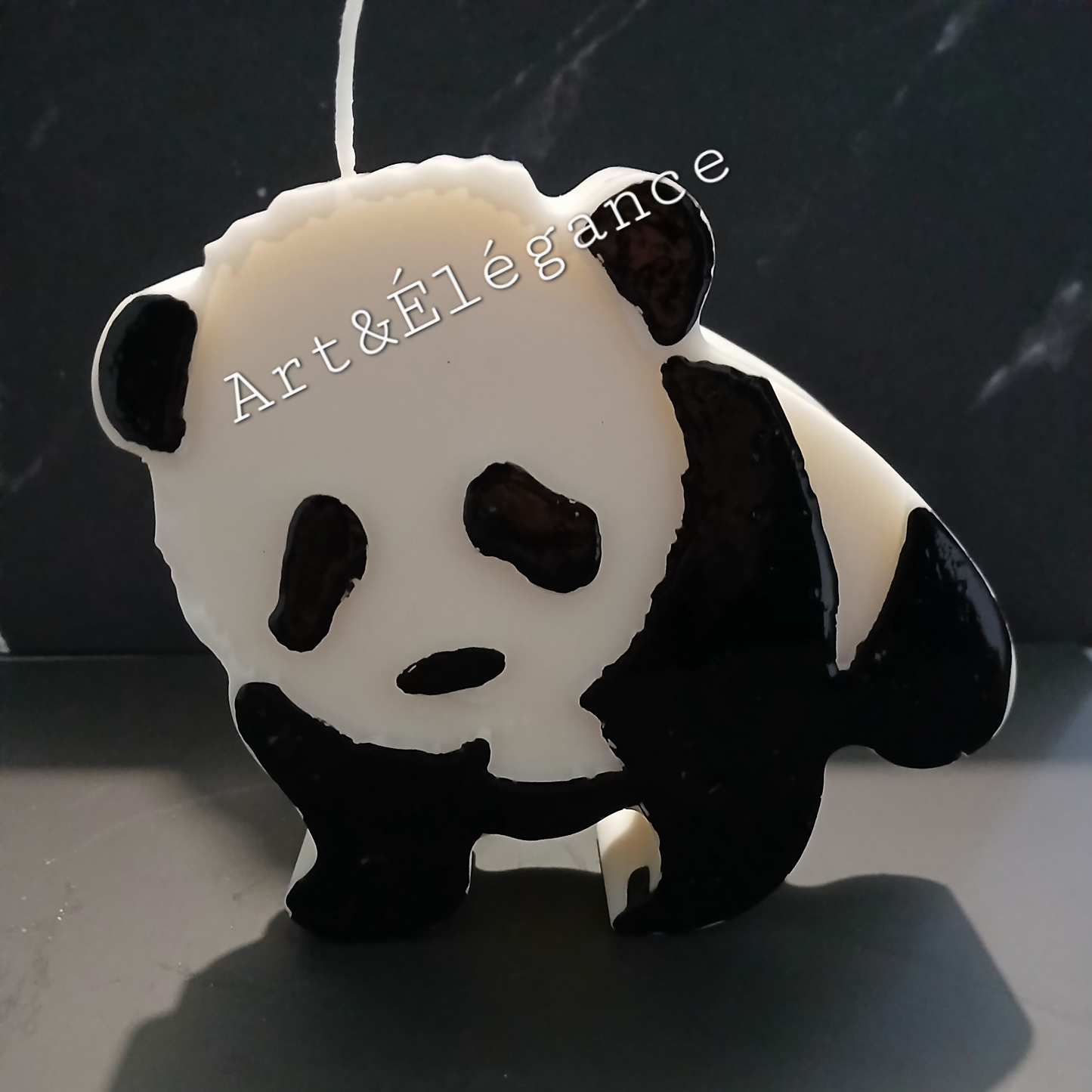 Bougie fait main panda
