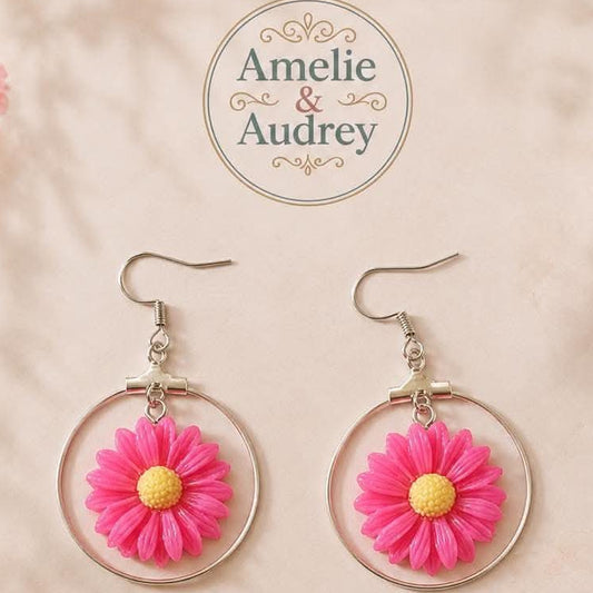 Margaret boucles d'oreilles en acier inoxydable fait main