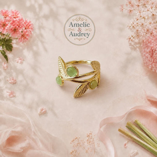 Flora bague femme acier inoxydable ajustable