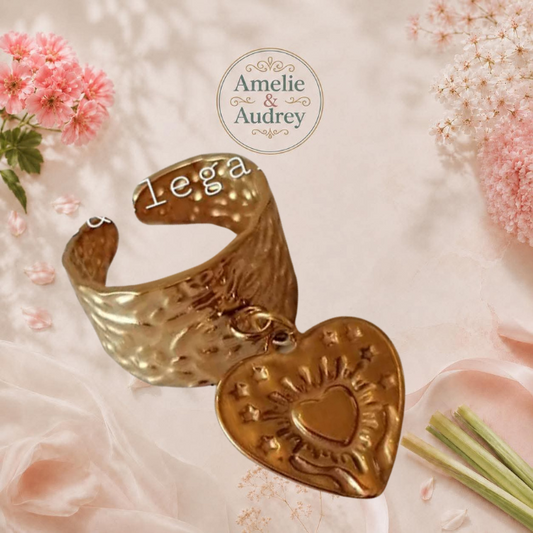 💍Romy bague acier inoxydable fait main