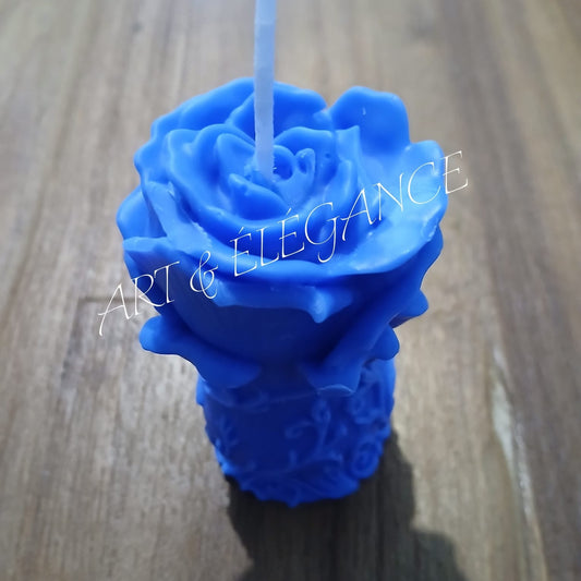 Bougie artisanale decorative sans parfum