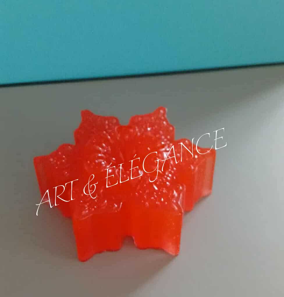 Résine artisanale étoile de neige