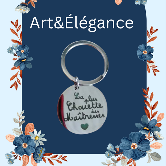 Porte clé maîtresse chouette