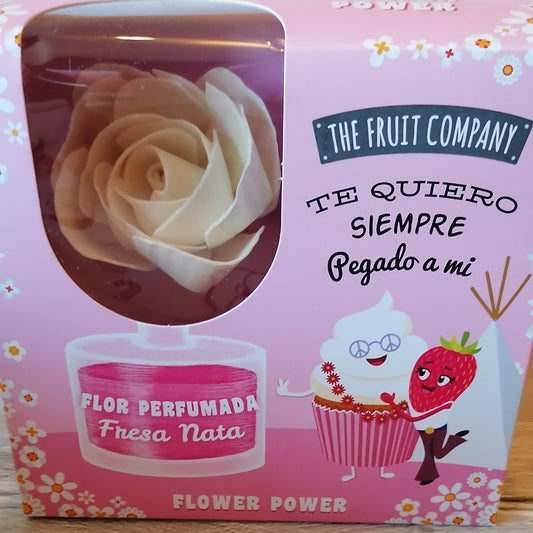 Fleur parfumée fraise chantilly