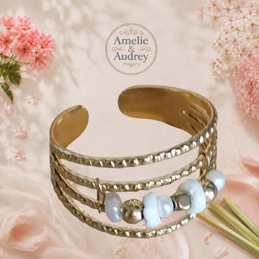 Ange bague femme acier inoxydable ajustable