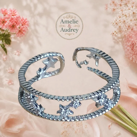 Josephine bague femme acier inoxydable ajustable