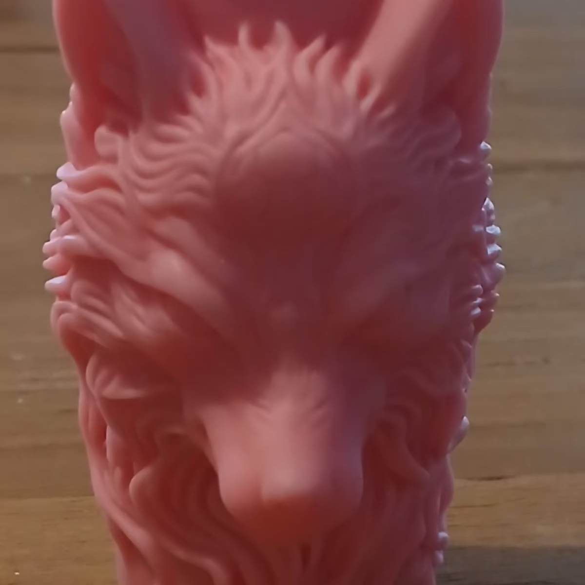 🕯️Bougie loup fait main