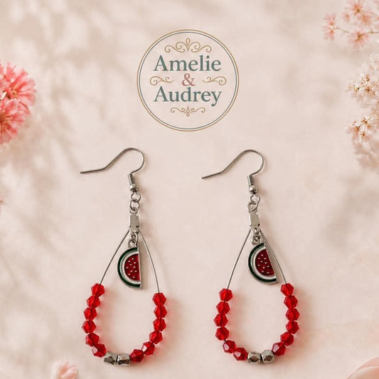 Patricia boucles d oreilles en acier inoxydable fait main