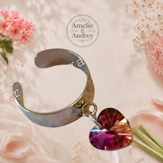 💍Sophia bague acier inoxydable fait main