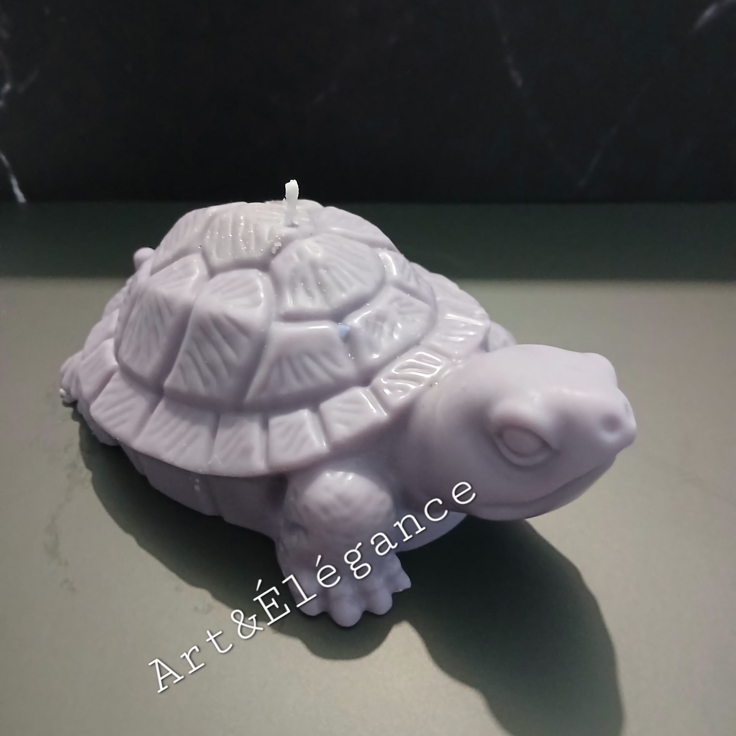 Bougie fait main tortue