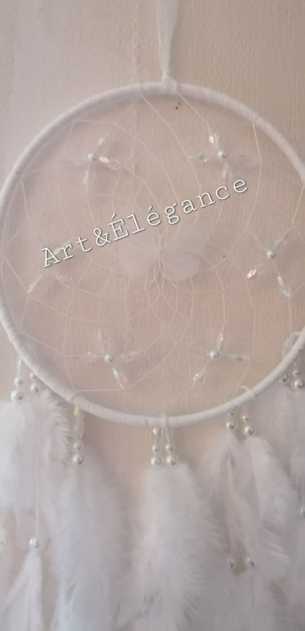 ✨Attrape rêve blanc papillon