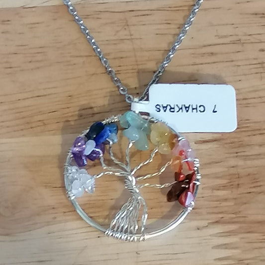 Pendentif arbre de vie argenté