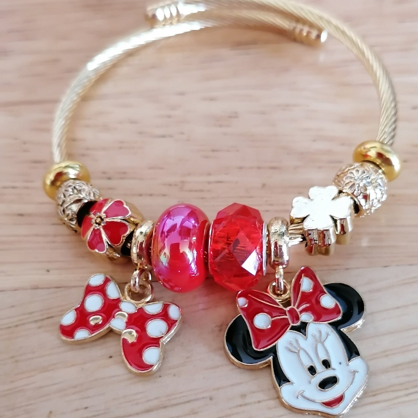 ✨🎀 Joncs Minnie & Mickey en acier inoxydable 🎀✨