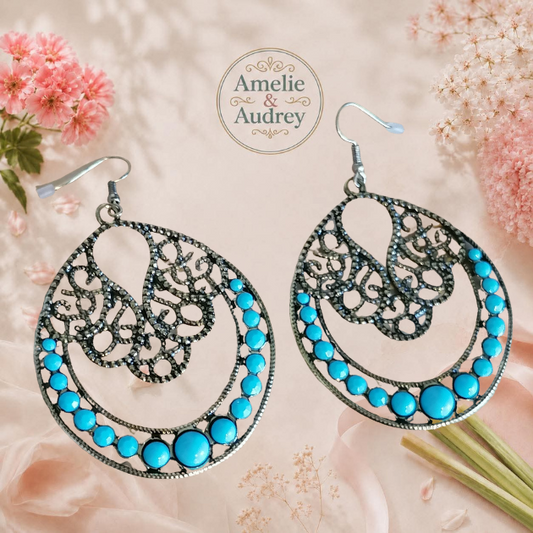 Iris boucles d'oreilles femme
