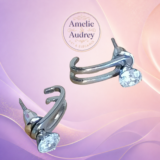 Boucles d'oreilles sam acier inoxydable pour homme