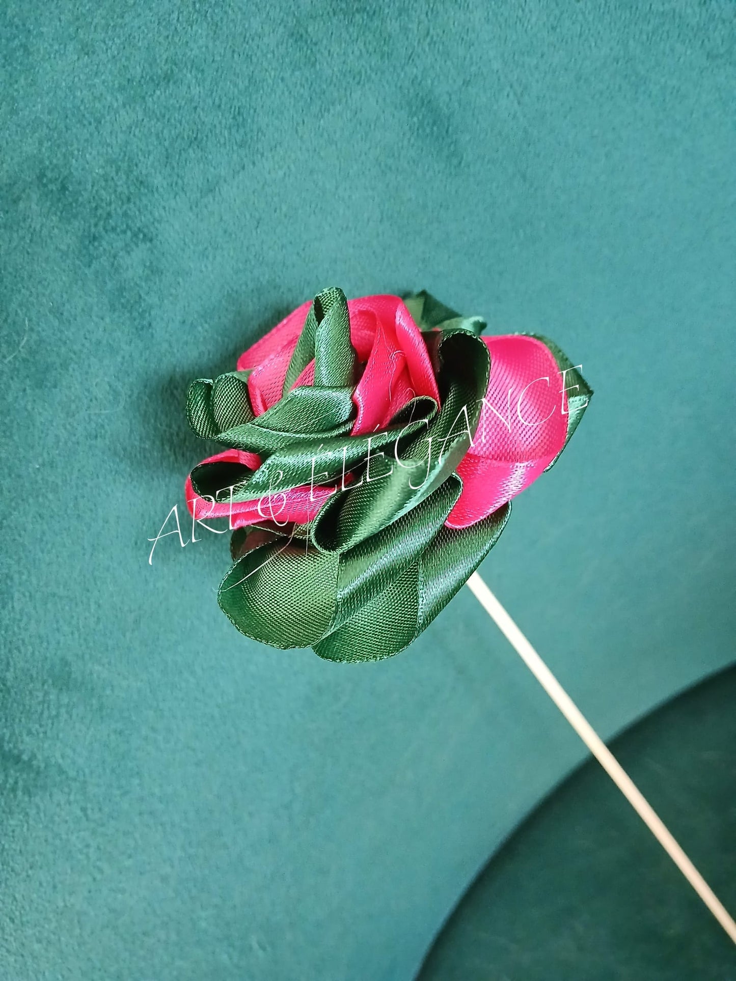 Rose Artisanale vert et rose