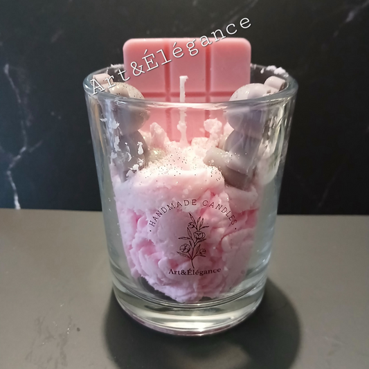 Bougie fait main fouettée