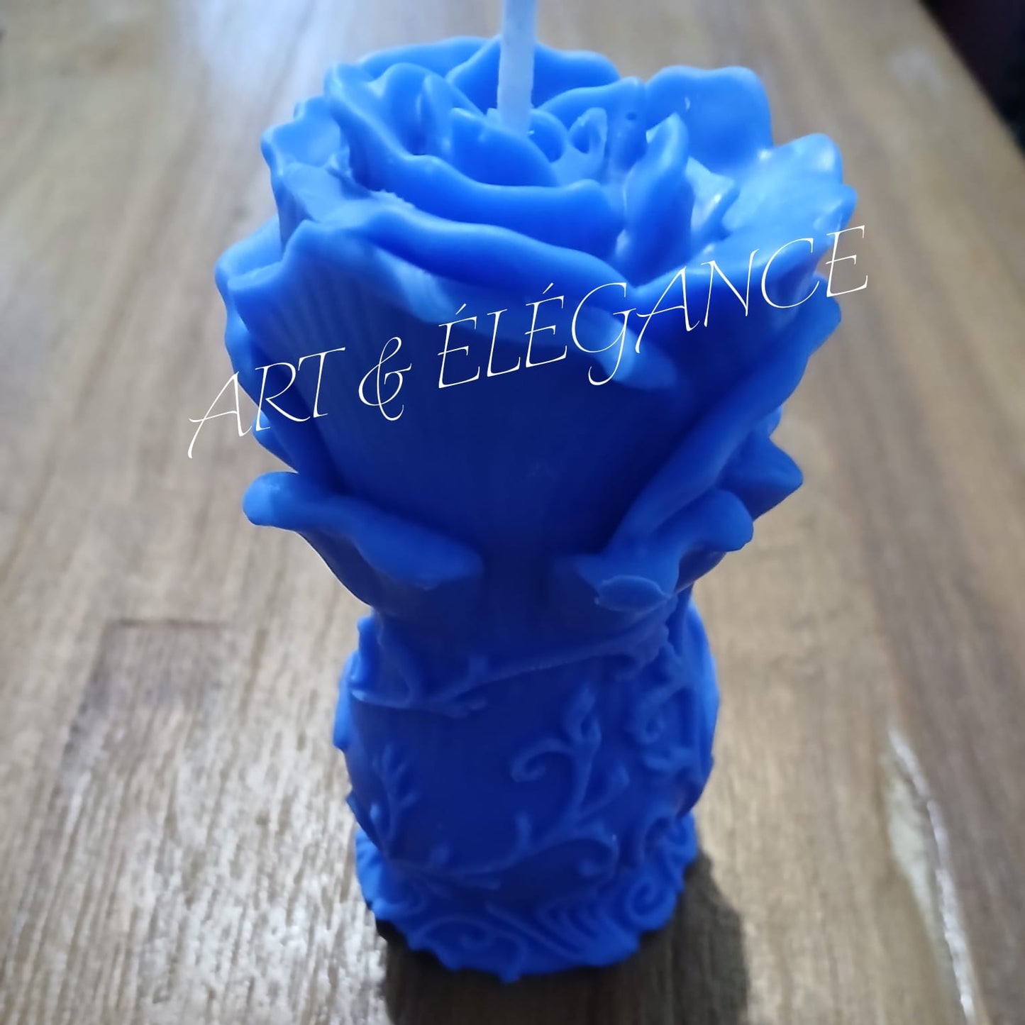 Bougie artisanale decorative sans parfum