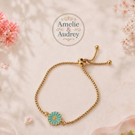 Lola bracelet en acier inoxydable breloque en alliage couleur or fait main