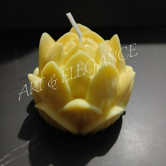 Bougie fait main fleur de lotus