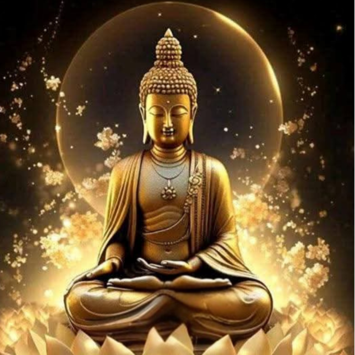 Bouddha feu