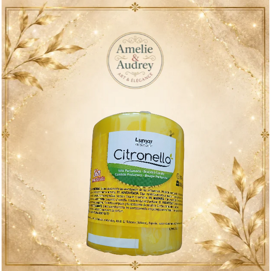 Bougie Citronnelle Artisanale 225g – Fraîcheur & Bien-être