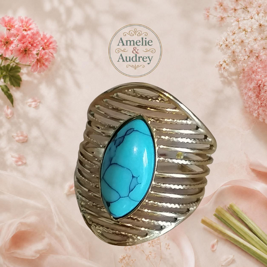 Ablie bague femme acier inoxydable