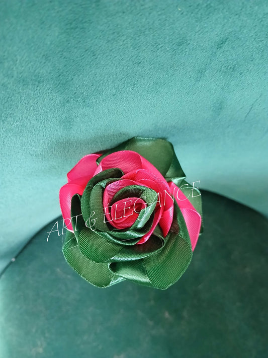 Rose Artisanale vert et rose