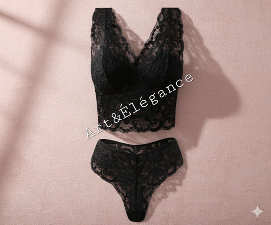 Ensemble dentelle noir
