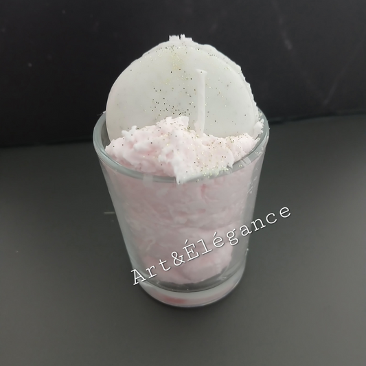 ✨Bougie fouettée fait main verrine✨