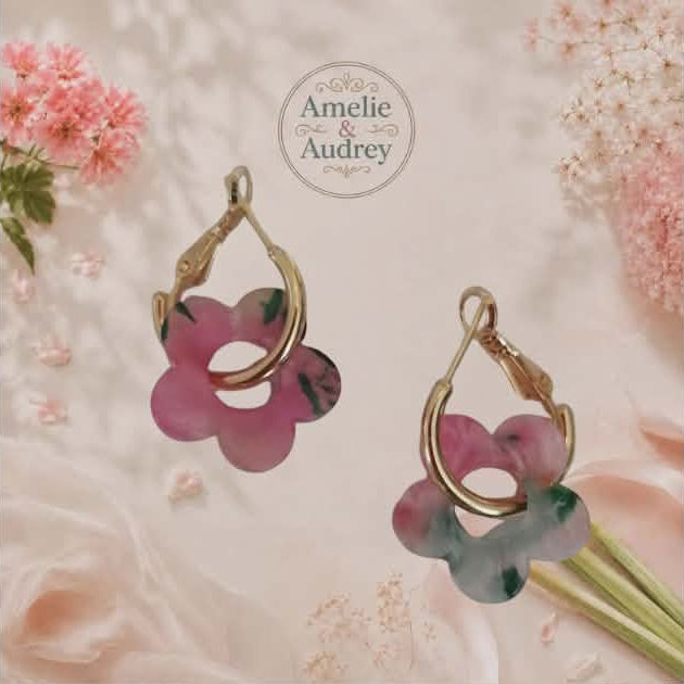Paula boucles d'oreilles acier inoxydable