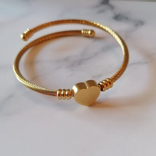 ✨ Joncs en acier inoxydable – Argent & Or ✨