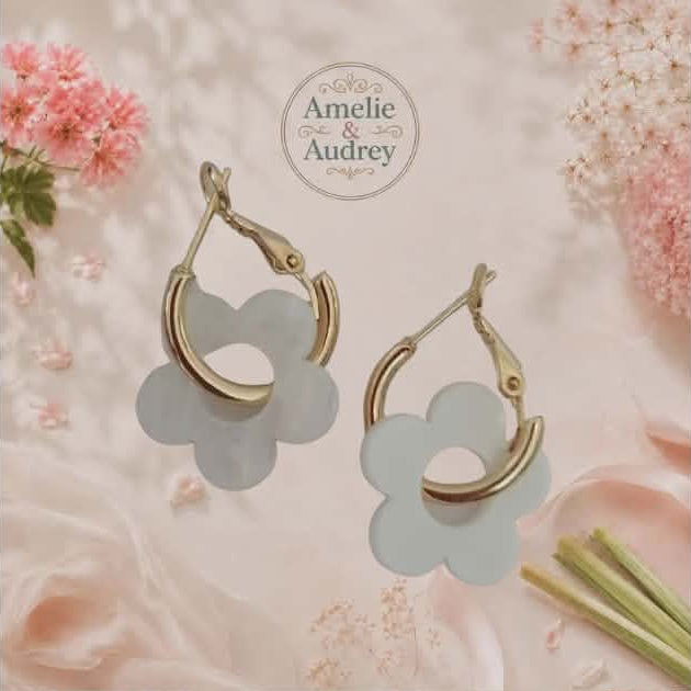 Paula boucles d'oreilles acier inoxydable