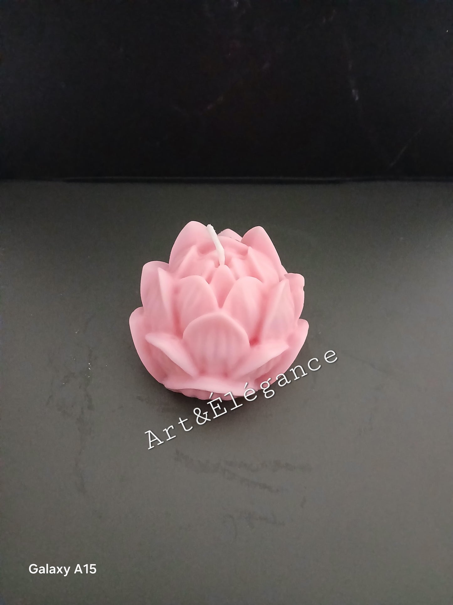 Bougie fait main fleur de lotus
