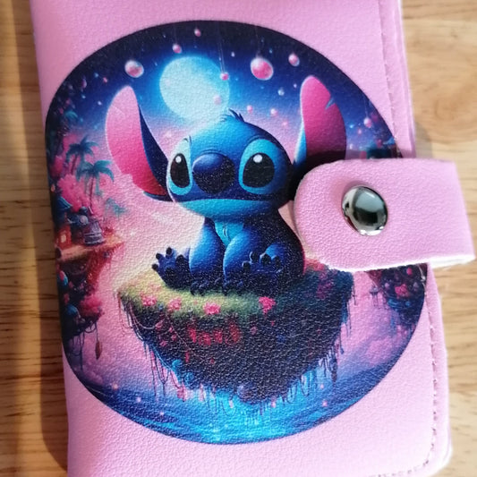 💙💗 Porte-cartes Stitch – Bleu ou Rose 💗💙